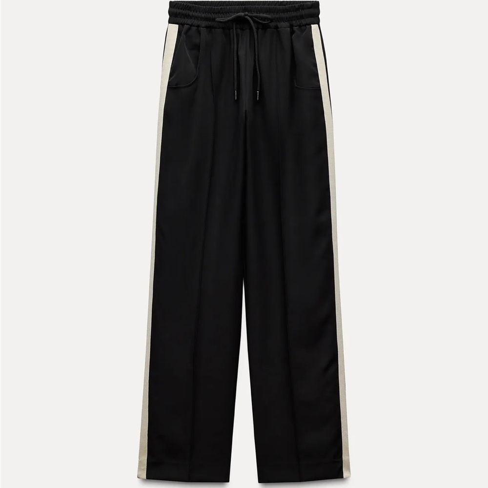 Zara Black and White Pantsuit